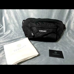 Authentic black Versace belt bag